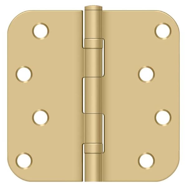 Deltana Satin Brass Door and Butt Hinge - S44R5BB4