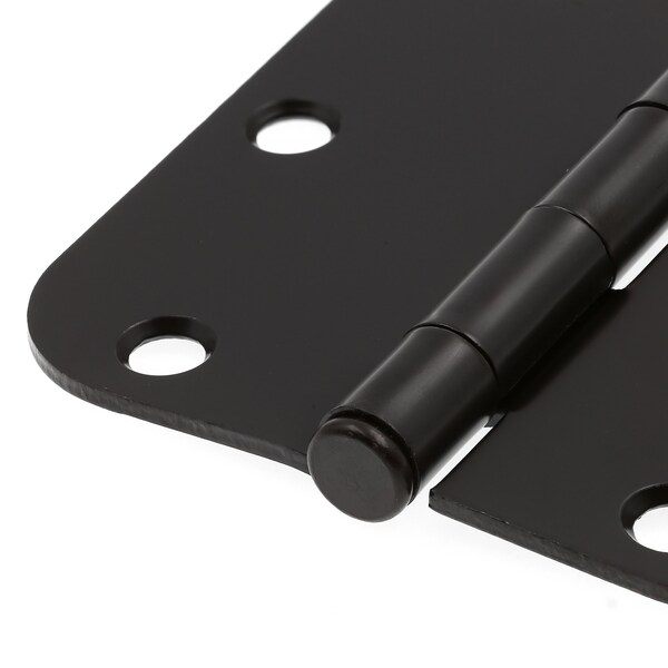 Prime-Line Door Hinge Residential Smooth Pivot, 3-1/2 in. with 5/8 in. Corners, Oil Rubbed Bronze 12 Pack - U 11508712