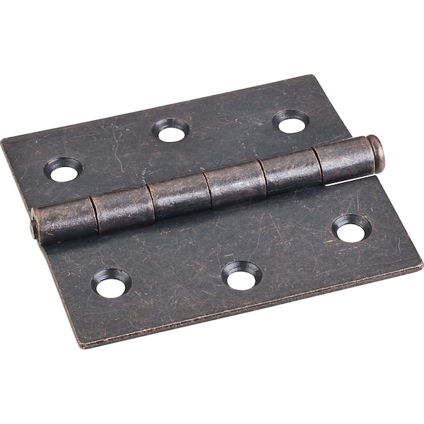 Hardware Resources Dark Antique Copper Machined 3"x2-3/4"  Single Full Swaged Butt Hinge - OL33550DACM