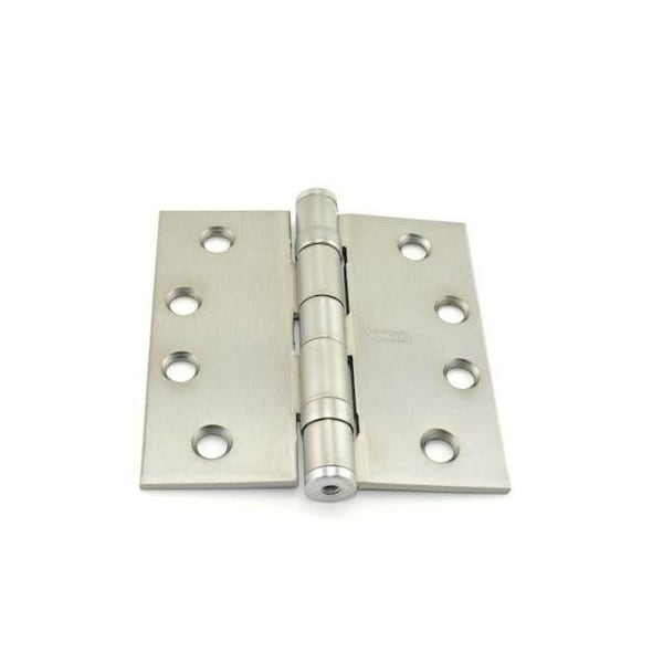 Best Hinges 4inx4in Steel Full Mortise Ball Bearing Standard Weight Square Corner Hinge # 068261 Satin Chrome - FBB179426D