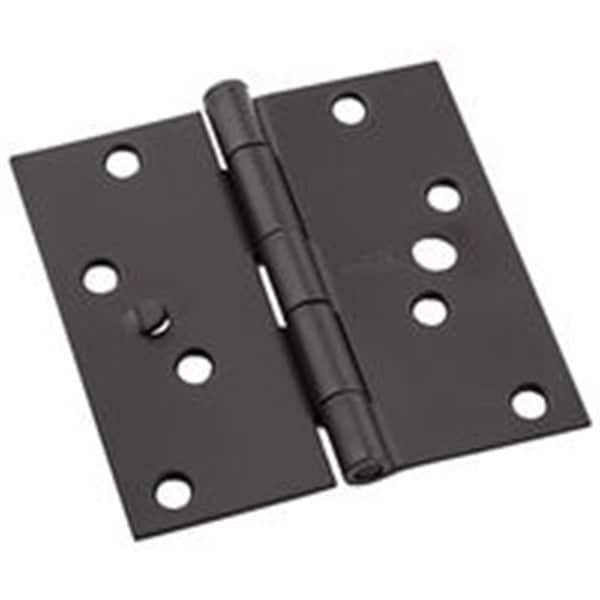 National Hardware Square Corner Door Hinge Security, Oil-Rubbed Bronze - 5 in. - 7197650