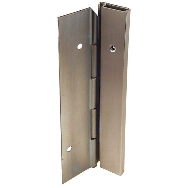Markar Piano Hinge, Carbon Steel, Half Surface Mounting, 1 3/4 in Leaf W x 7 ft Leaf H, Primed for Paint - HS203-001-600-HT-MP-LH