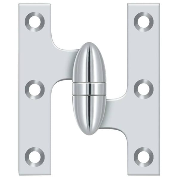 Deltana Bright Chrome Door and Butt Hinge - OK3025B26-R