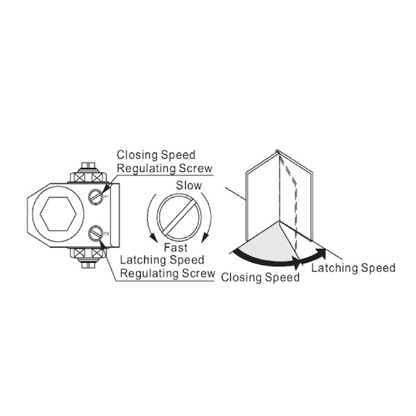 Global Door Controls Commercial Grade 3 Door Closer in Duronodic - Size 2 - TC2202-DU
