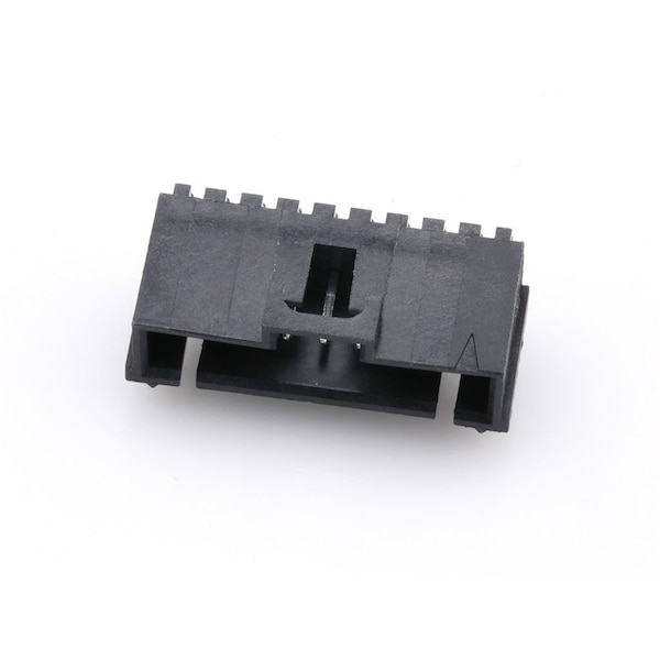 Molex Board Connector, 9 Contact(S), 1 Row(S), Male, Right Angle, 0.1 Inch Pitch, Solder Terminal, Latch,  - 705550008