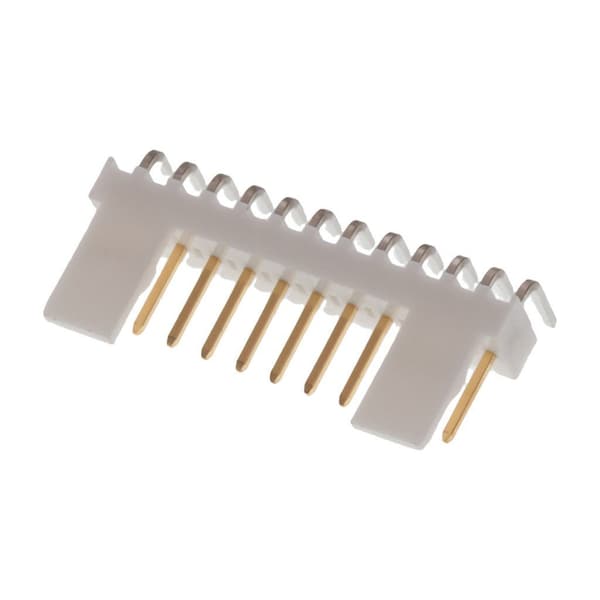 Molex Board Connector, 12 Contact(S), 1 Row(S), Male, Right Angle, Solder Terminal - 22124122
