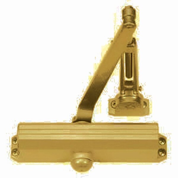 Norton Door Controls Size 4 Medium Duty Surface Mounted Hold Open Back Check Door Closer with Sex Nuts Gold - 1604BCH696