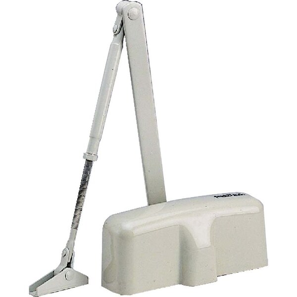 Prosource Door Closer, Automatic, Aluminum, Ivory, 140 lb, 150 x 19 mm Mounting Hole Distance - C103-BH-SA-IV