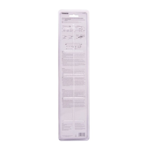 Prosource Door Closer, 1-1/4 in Dia Rod, 16-1/2 in L, Aluminum Tube, 90 deg Opening, 65 lb - 16000-UW-PS