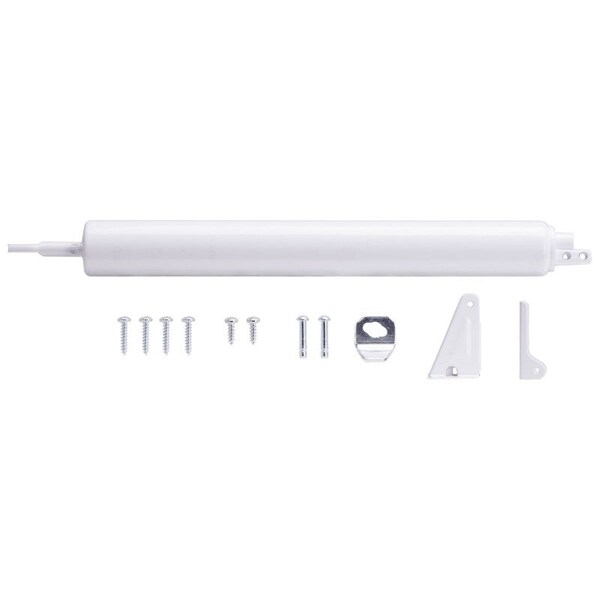 Prosource Door Closer, 1-1/4 in Dia Rod, 16-1/2 in L, Aluminum Tube, 90 deg Opening, 65 lb - 16000-UW-PS
