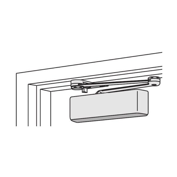 Lcn CLOSER SIZE 1-5 TBSRT4111 CUSH LH ALUM - 4111 CUSH LH ALUM
