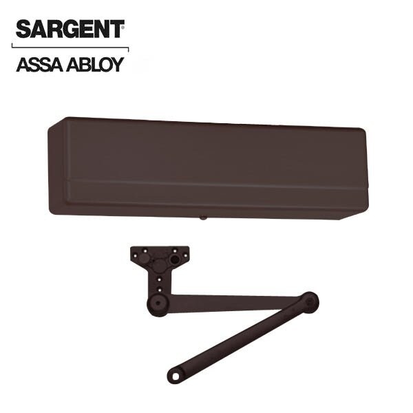 Sargent 1431 Series Surface Mechanical Closer Heavy Duty Parallel Arm with Positive Stop Dark Oxidized Satin - SRG-1431-PS-10BE