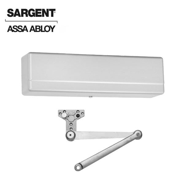 Sargent 1431 Series Surface Mechanical Closer Heavy Duty Parallel Arm with Positive Stop Sprayed Aluminum En - SRG-1431-PS-EN