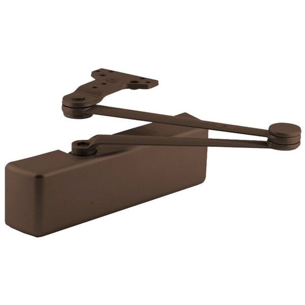 Lcn Grade 1 Surface Door Closer, Cush Arm, Push Side Mounting, 110 Degree Swing, Adjustable Size 1 to 6 - 4040XP-CUSH 695 SRI