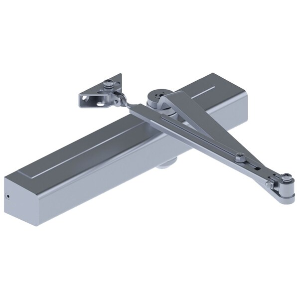 Hager Manual, Hydraulic, Hager Door Coordinators and Closers, Door Closer, Heavy Duty Aluminum - 5200-MLT ALM SLC