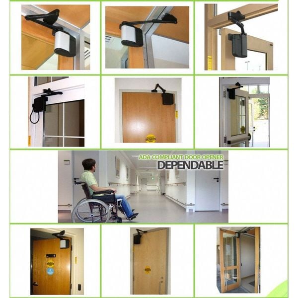 Norton Door Controls Automatic, Hydraulic, Norton 5800, Low Energy Power Operator, Heavy Duty Interior and Exterior - 5845 X NPB X 689