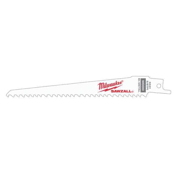 Milwaukee Tool 6" 4/6 TPI SAWZALL Blades (5 Pk) - 48-00-5041