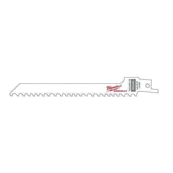 Milwaukee Tool 6" 4/6 TPI SAWZALL Blades (5 Pk) - 48-00-5041