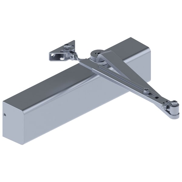 Hager Manual, Hydraulic, Hager Door Coordinators and Closers, Door Closer, Heavy Duty Aluminum - 5200-MLT ALM