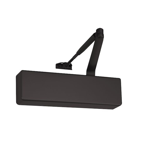 Norton Door Controls 7500690 Adjustable Heavy Duty Surface Mount Door Closer with Sex Nuts Dark Bronze - 7500690