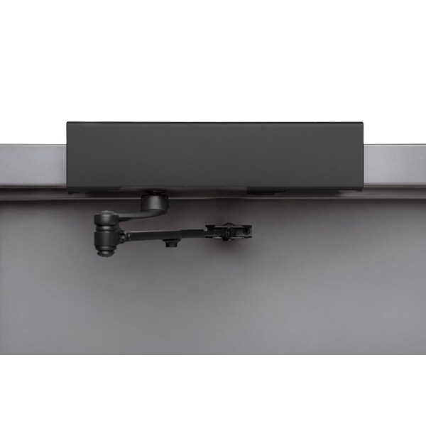Brinks Security Brinks Commercial Matte Black Metal Hydraulic Adjustable Door Closer Grade 1 - BC4063