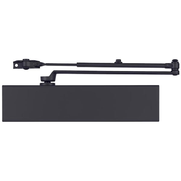 Brinks Security Brinks Commercial Matte Black Metal Hydraulic Adjustable Door Closer Grade 1 - BC4063
