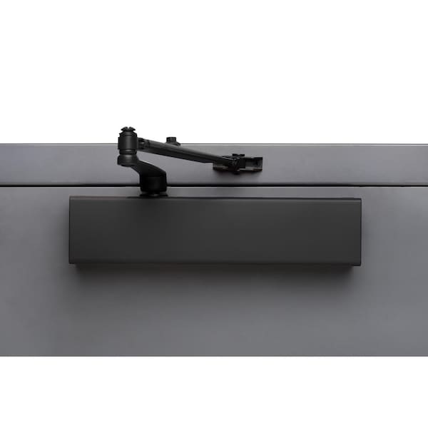 Brinks Security Brinks Commercial Matte Black Metal Hydraulic Adjustable Door Closer Grade 1 - BC4063