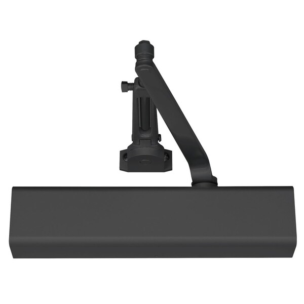 Norton Co Grade 1 Tri Mount Friction Hold Open Door Closer, Black Painted Finish, Non-Handed - 8501H 693