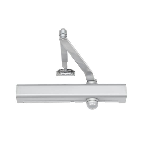 Norton Door Controls 8301689 Adjustable Surface Mount Door Closer with Slim Line Cover and Sex Nuts Aluminum - 8301689