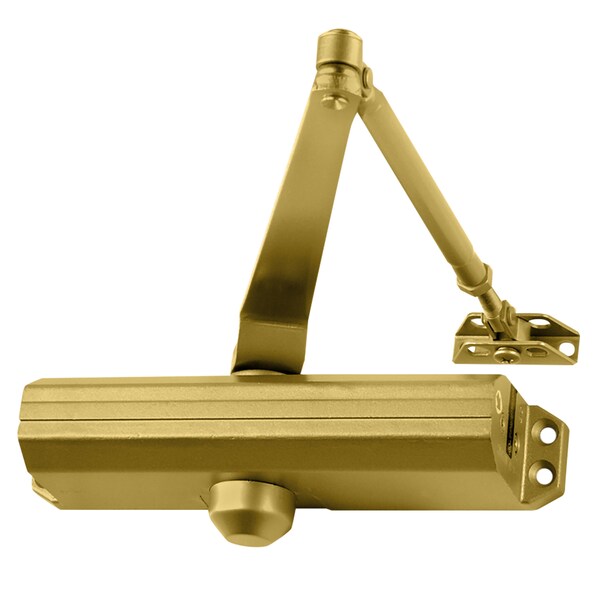 Falcon Manual, Hydraulic, SC60 Series Surface Closers, Door Closer, Standard Duty Interior, Matte Brass - SC61A RWPA BR