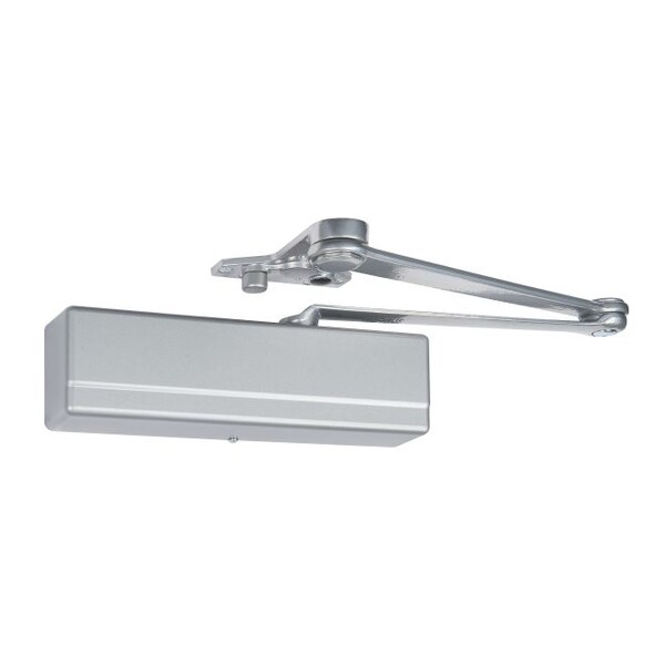 Sargent Hvy Dty Parallel Arm Powerglide Adjustable Door Closer with Positive Stop Sprayed Aluminum Enamel - 1431PSEN