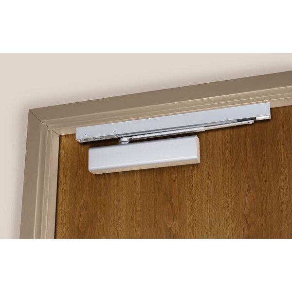 Norton Door Controls 8501ST689 Pull Side Slide Track Adjustable Door Closer with Full Cover Aluminum - 8501ST689