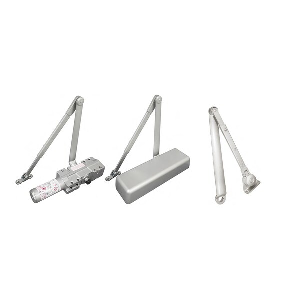 Inox Door Closer Grade 1 Friction Hold-Open Full Cvr Aluminum - DC9016HO-AL