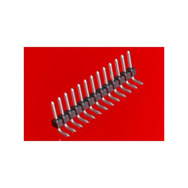Molex Board Connector, 20 Contact(S), 1 Row(S), Male, Right Angle, 0.1 Inch Pitch, Solder Terminal,  - 22287200