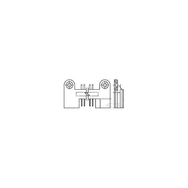 Te Connectivity Board Connector, 100 Contact(S), 2 Row(S), Male, Straight, 0.1 Inch Pitch, Surface Mount Terminal,  - 530761-6