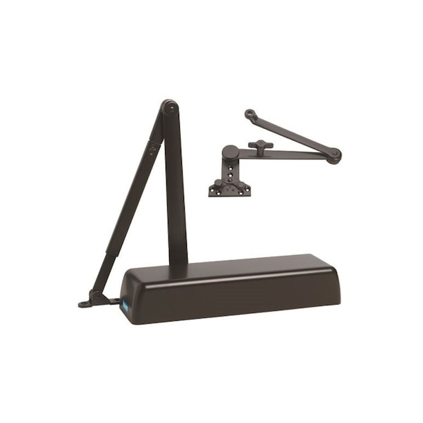 Global Door Controls Heavy Duty Commercial ADA Grade 1 Door Closer with Hold Open Cush-N-Stop Arm in Duronodic - Sizes 1-6 - TC4300HOACNS-DU