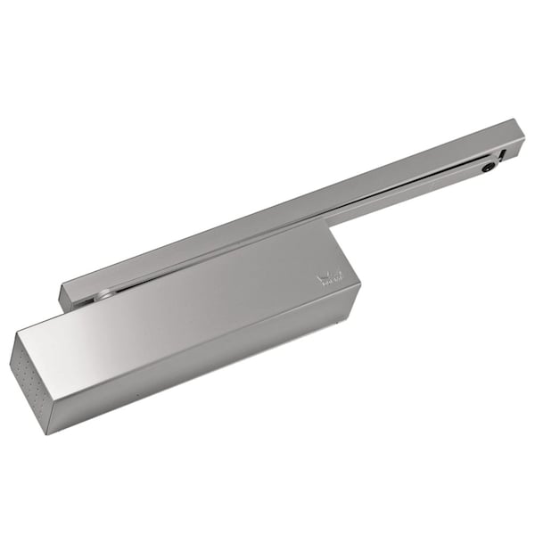 Dorma Grade 1 Surface Applied Door Closer, Size 1-5, Push Side Track, Soffit Mounted, Aluminum Painted - TS9315 PT 689