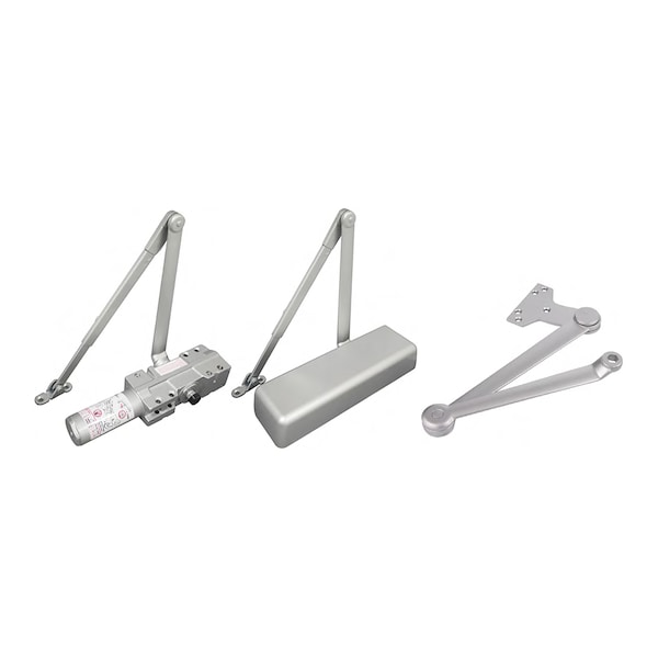 Inox Door Closer Grade 1 Delayed Closing Action Full Cvr Aluminum - DC9016DA-AL