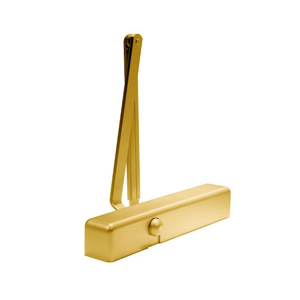 Dorma Adjustable Size 1-6, Flat Arm Non-Hold Open Arm, Tri-Pack, Full Metal Cover, 626 Satin Chrome - 8616-AF86P-FMC-626