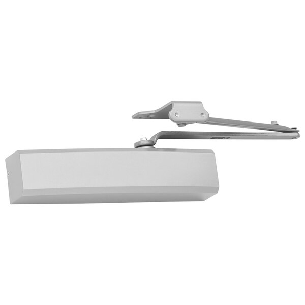 Lcn Grade 1 Cast Aluminum Surface Mount Closer, Double Lever Arm with Parallel Bracket, Aluminum Painted - 1450-RW/PA AL FC