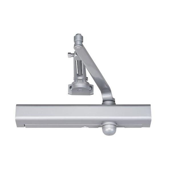Norton Door Controls Adjustable Hold Open Surface Mount Door Closer with Slim Line Cover and Sex Nuts Aluminum - 8301H689