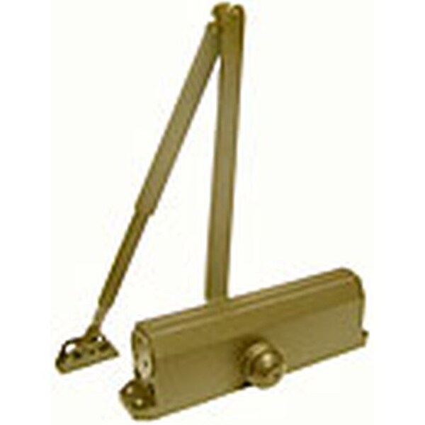 Norton Door Controls 1604BC696 Size 4 Medium Duty Surface Mounted Back Check Door Closer with Sex Nuts Gold - 1604BC696