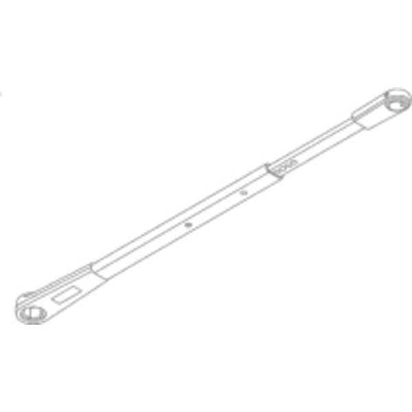 Lcn Arm, Aluminum, 4810 Series Pneumatic Operators, Matte Silver, VARIES - 4810-3077T AL