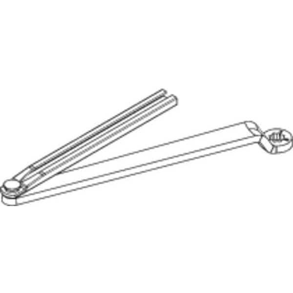 Lcn Arm and Forearm, Aluminum, 1460 Series Surface Mounted Closers, Matte Silver, VARIES - 1460-77 AL
