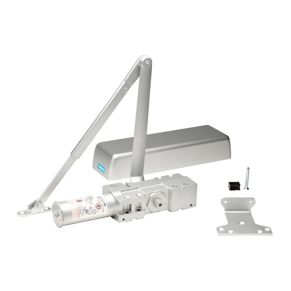 Global Door Controls Heavy Duty Commercial Grade 1 Door Closer in Aluminum - Sizes 1-6 - TC4300-AL