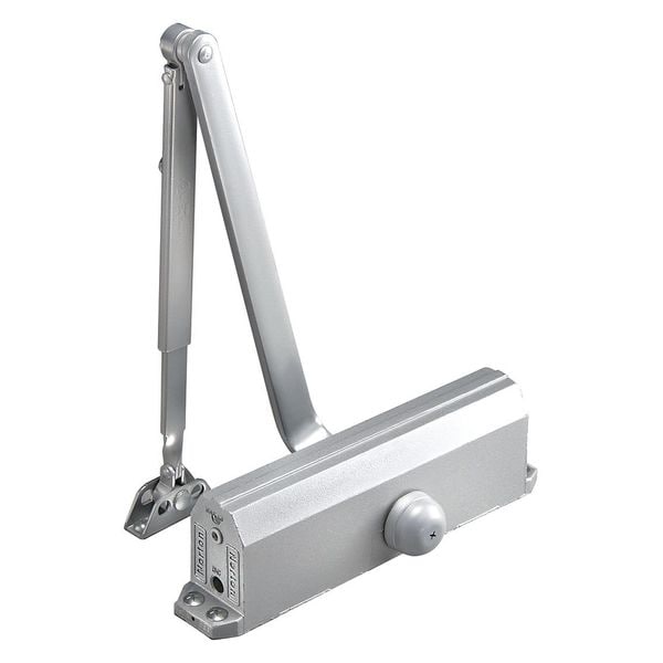 Norton Door Controls Automatic/Manual, Hydraulic, Norton 1600, Door Closer, Heavy Duty Interior and Exterior, Gray - CA1601 X 689
