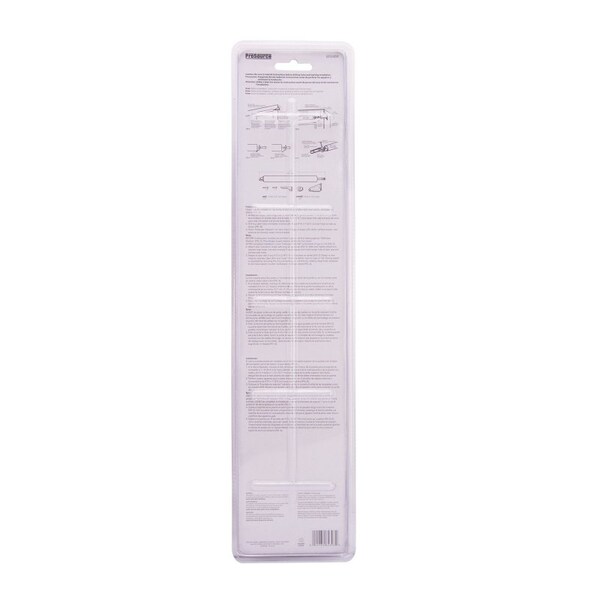 Prosource Door Closer, 1-1/2 in Dia Rod, 17-1/2 in L, Aluminum Tube, 90 deg Opening, 99 lb - 16029-U-PS