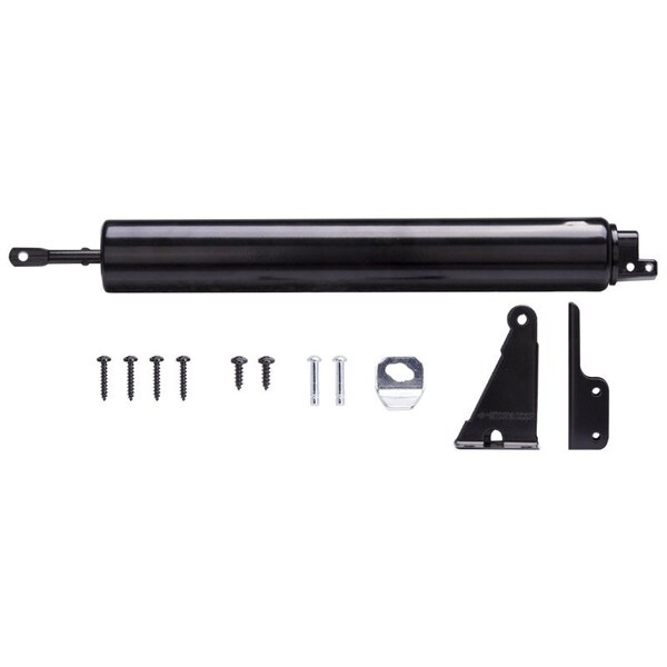 Prosource Door Closer, 1-1/2 in Dia Rod, 17-1/2 in L, Aluminum Tube, 90 deg Opening, 99 lb - 16029-U-PS