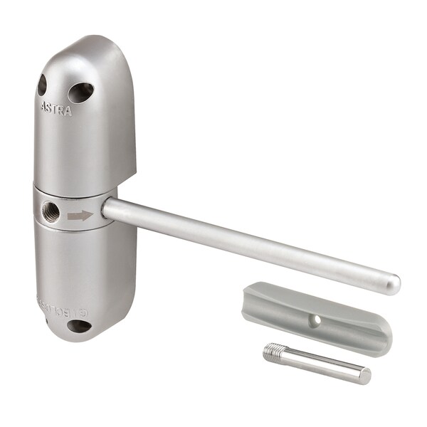 Prime-Line Safety Spring Door Closer, 4-3/4 in. Arm, UL Listed, Diecast, Satin Single Pack - KC61US