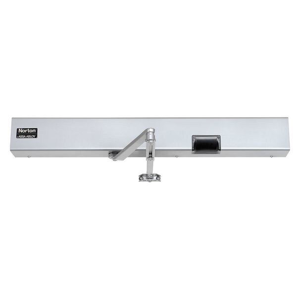Norton Door Controls Manual, Hydraulic, Norton 7100SZ, Door Closer, Heavy Duty Interior and Exterior, Gray - 7123SZ X RH X 24VDC X 689